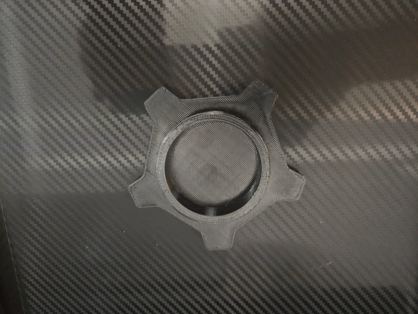 Red RZR Pro R Center Caps With Black Rzr Logo