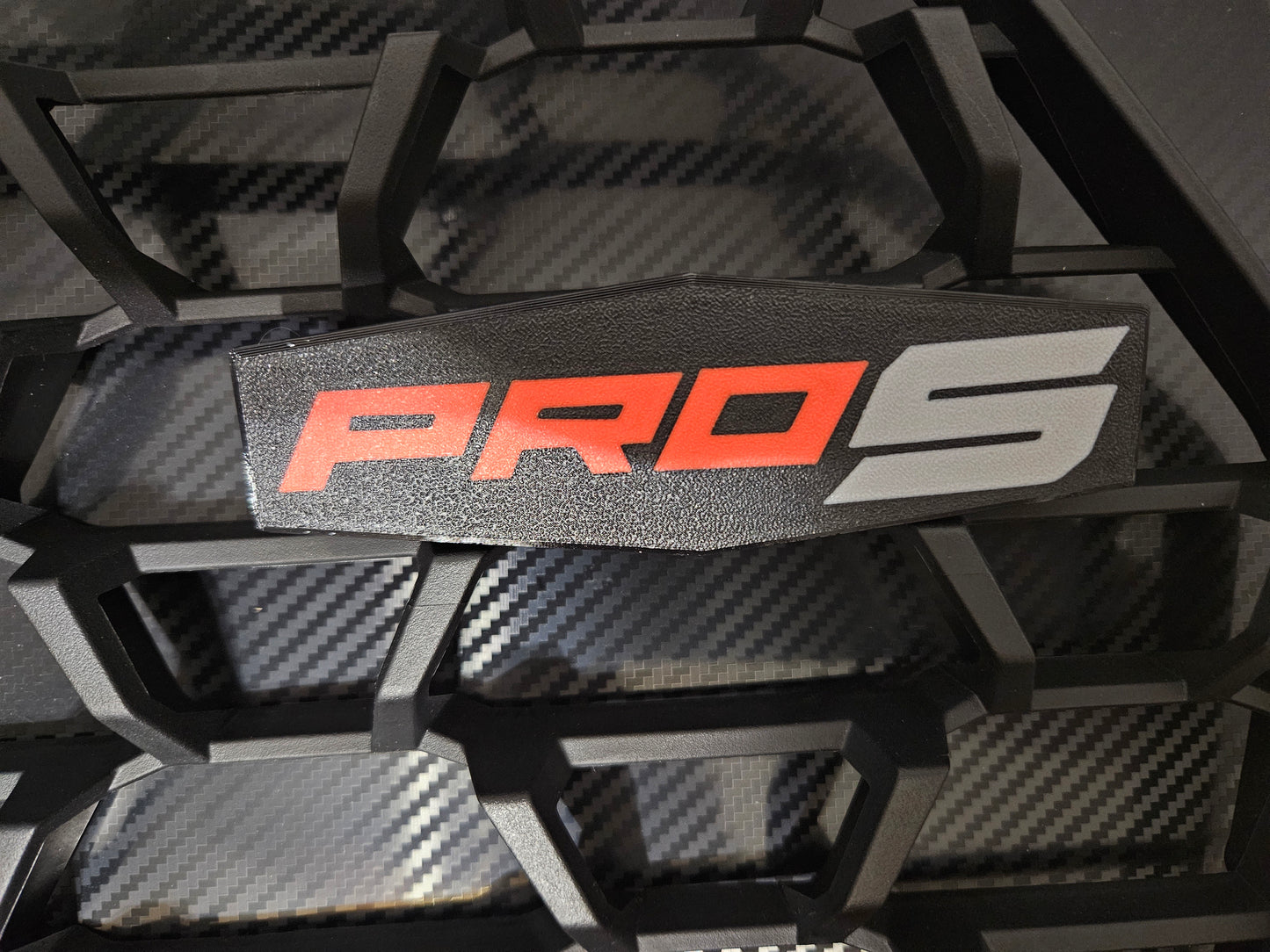 3D-Printed TPU Pro S Grill Badge – 2025 Polaris RZR Pro S