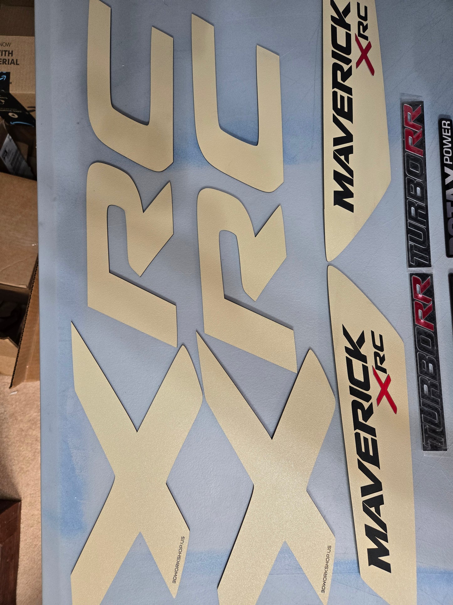 Can-Am Maverick X3 XRC 2 Seater Acrylic Badge & Graphic Kit (2017–2026) Tan Color