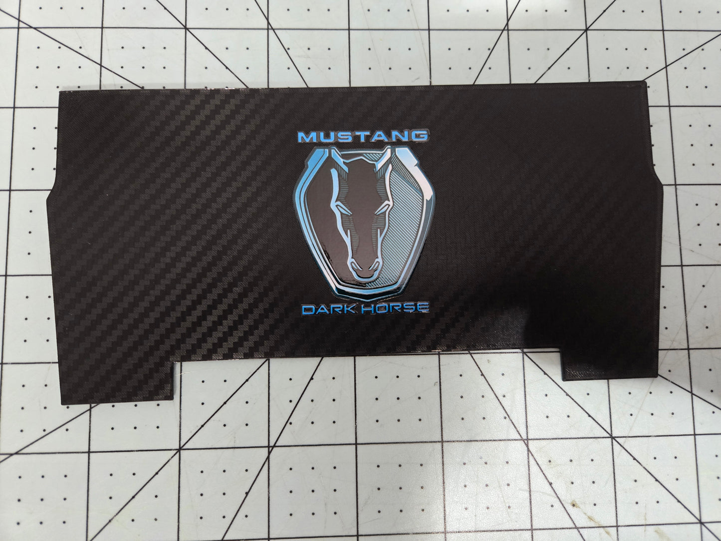 Ford 2024+ Dash Cubby Pad for Wireless Charger- Dark horse Logo