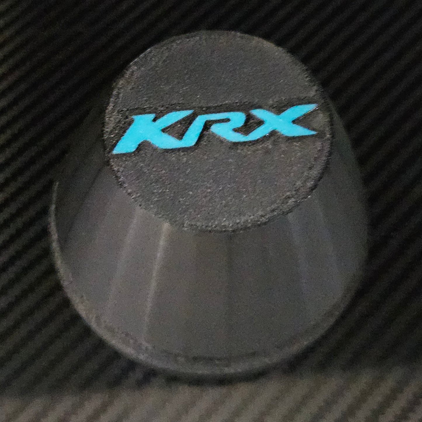 KRX1000 oem wheels center caps set of 4 Black caps with customizable Bigfoot logo color