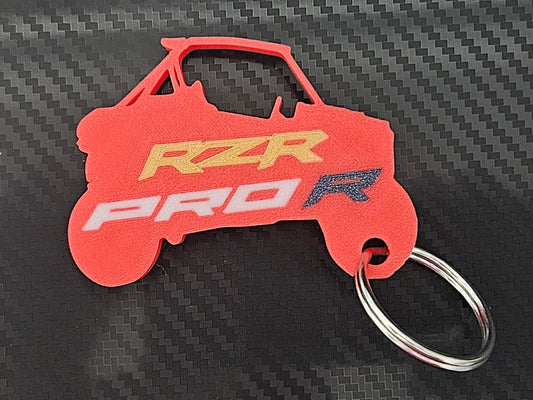 Red RZR Pro R Keychain