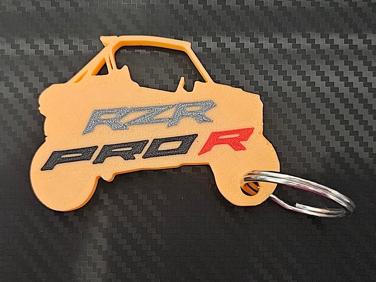 Orange RZR Pro R Keychain