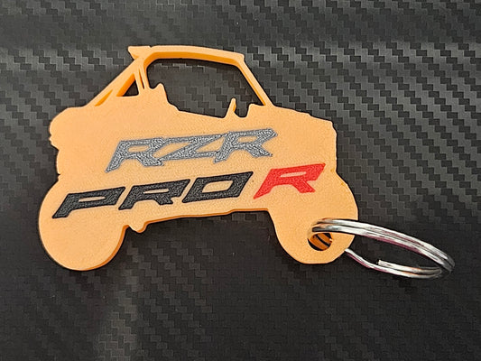 Orange RZR Pro R Keychain