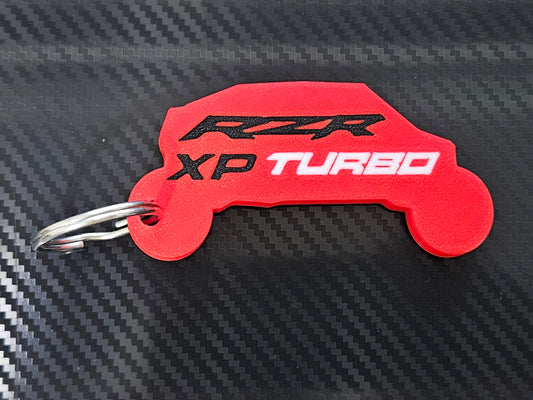 Red RZR XP Turbo 4 Keychain