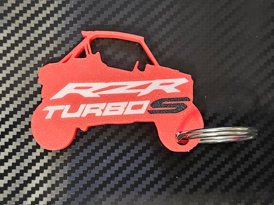 Red RZR Turbo S keychain