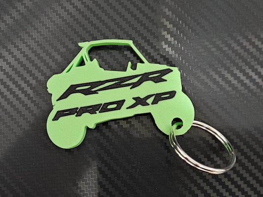 Green RZR Pro XP Keychain