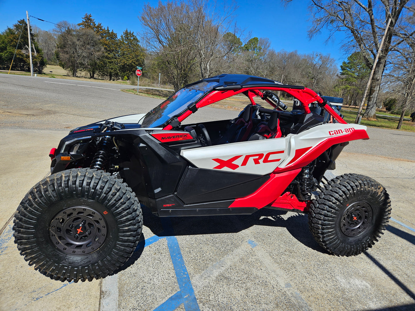 Set of 4 (Black Cap Custom X Logo) Center Caps for 2020+ Can-Am Maverick X3 RC & RS (OEM Wheels)