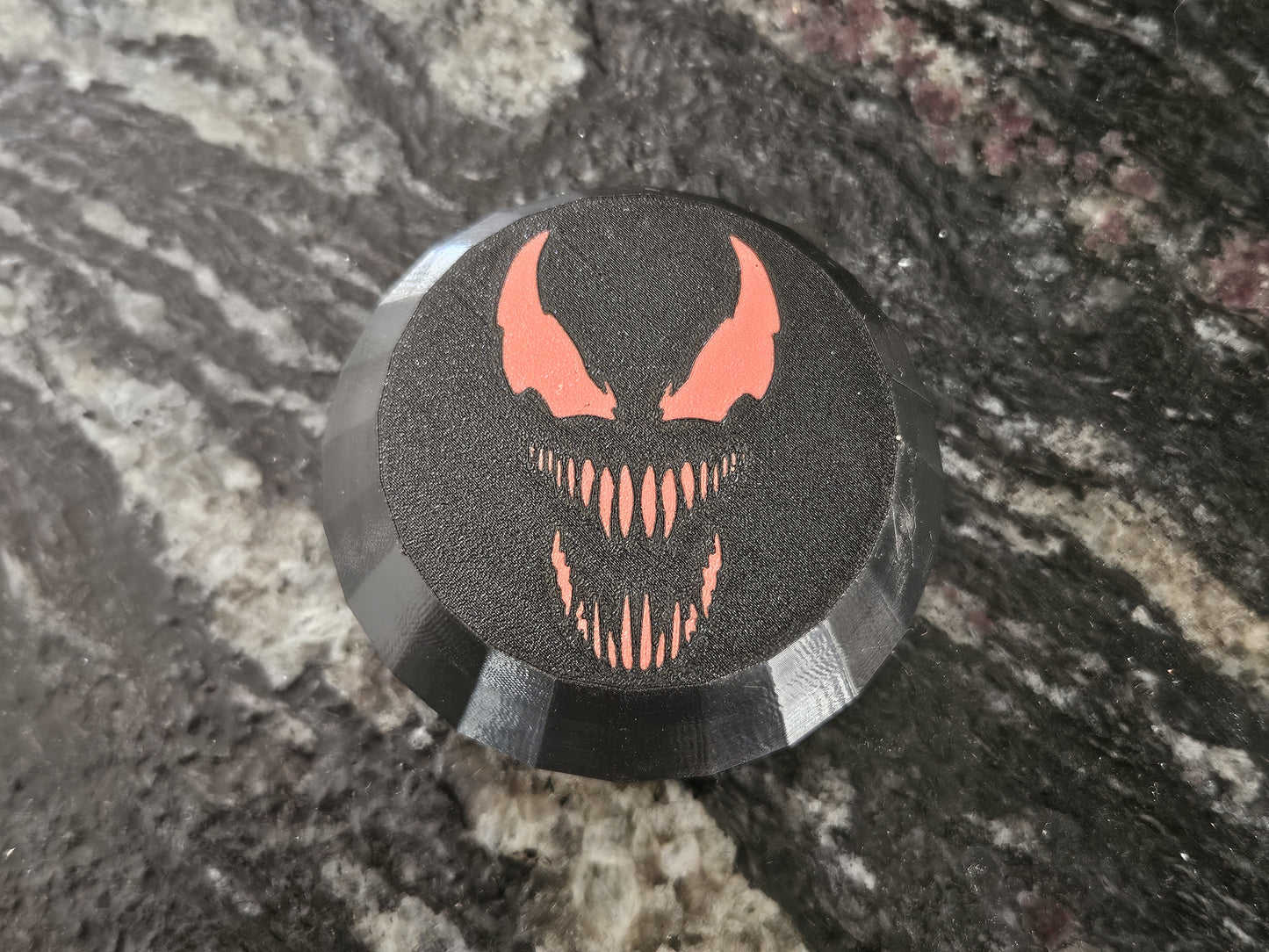 Set of 4 (Black Cap Custom Venom Logo) Center Caps for 2020+ Can-Am Maverick X3 RC & RS (OEM Wheels)