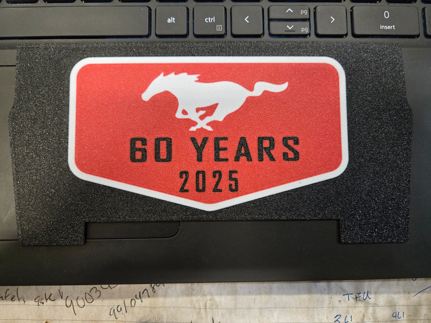 Ford 2024+ Dash Cubby Pad for Wireless Charger- 60 Years Logo