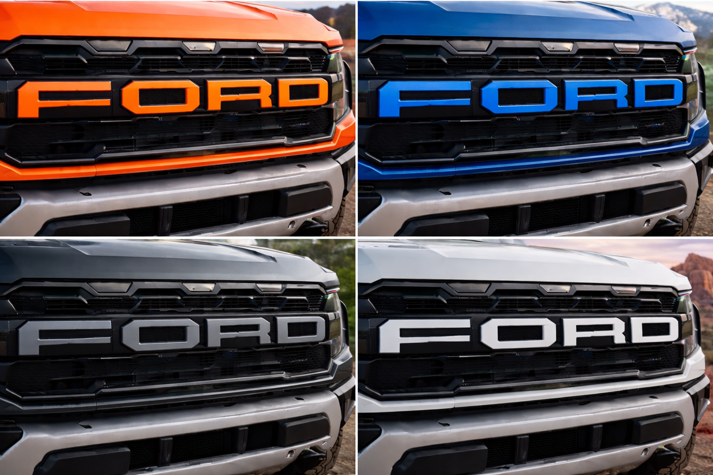 Laser-Cut Acrylic “FORD” Letters for GRILL  2021+ Ford F-150 Raptor