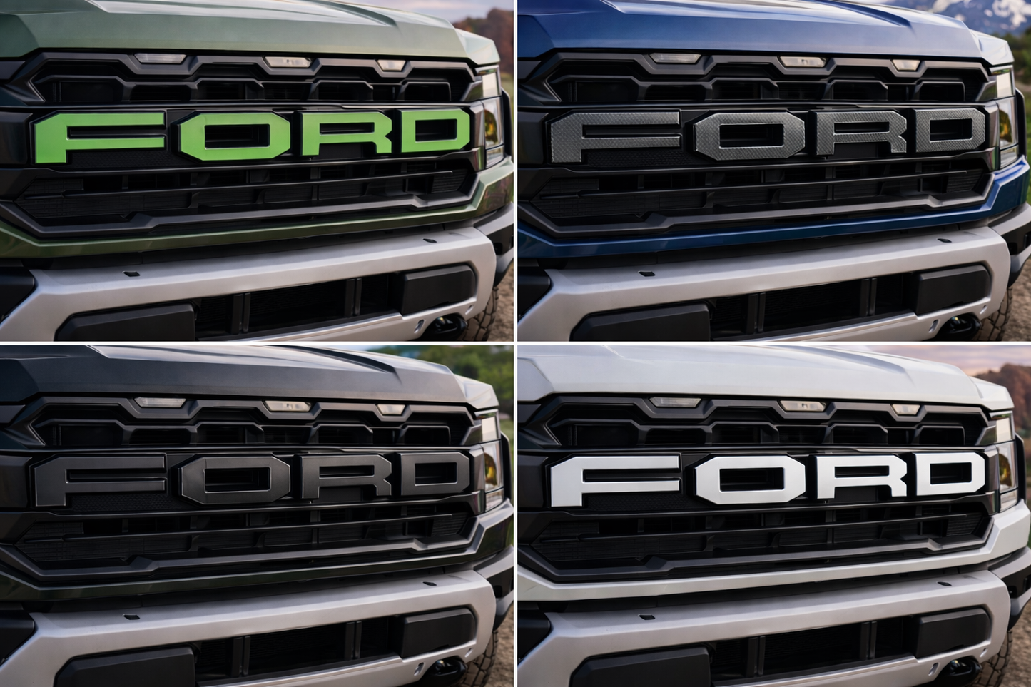 Laser-Cut Acrylic “FORD” Letters for GRILL  2021+ Ford F-150 Raptor