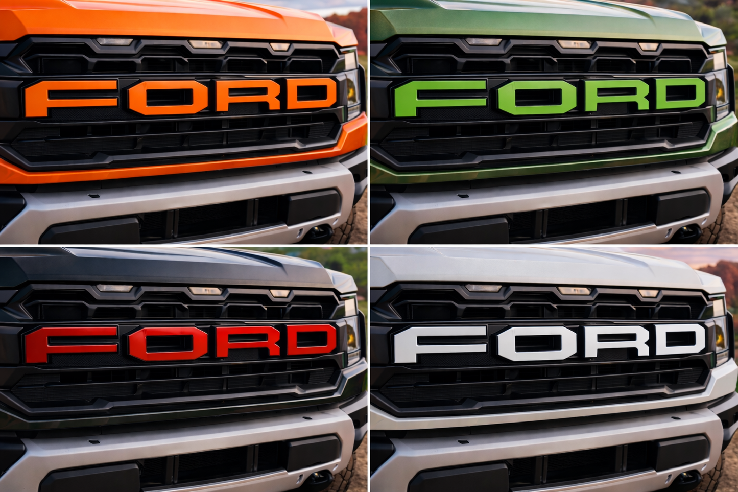 Laser-Cut Acrylic “FORD” Letters for GRILL  2021+ Ford F-150 Raptor