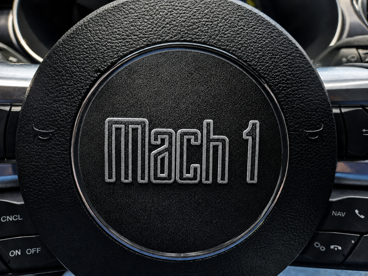 2021-2023 Ford Mustang Mach 1 Leather Steering Wheel Overlay