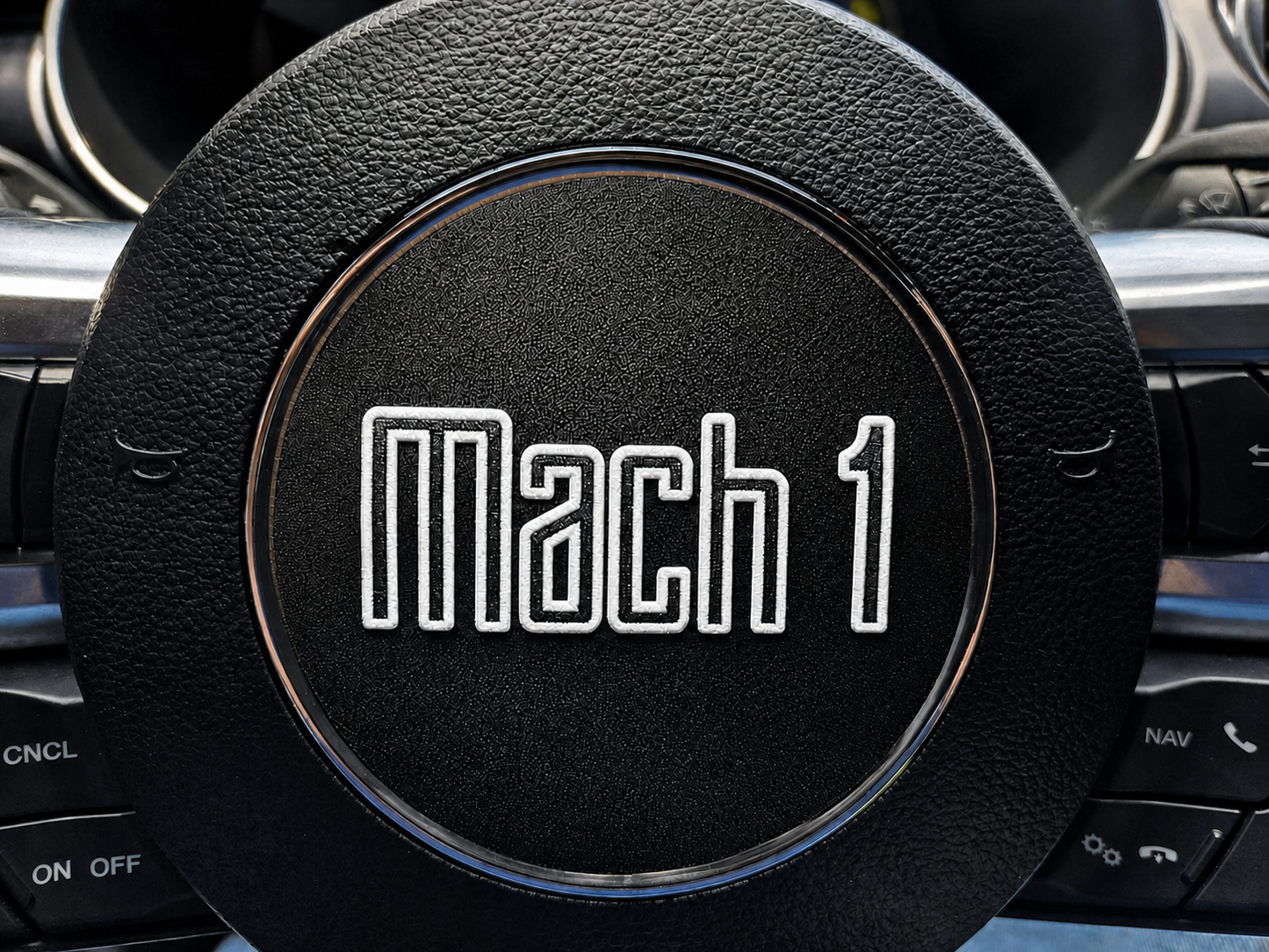 2021-2023 Ford Mustang Mach 1 Leather Steering Wheel Overlay