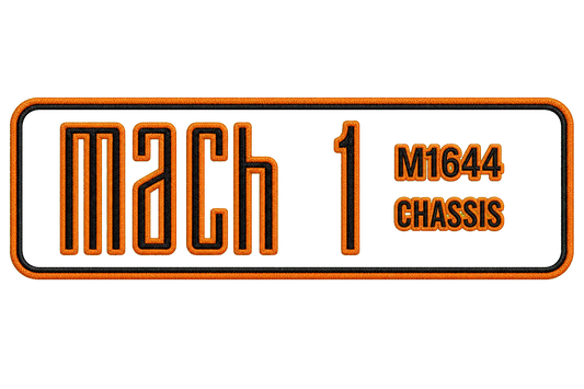 2021-2023 Mustang Mach 1 Custom Chassis Number Leather Logo