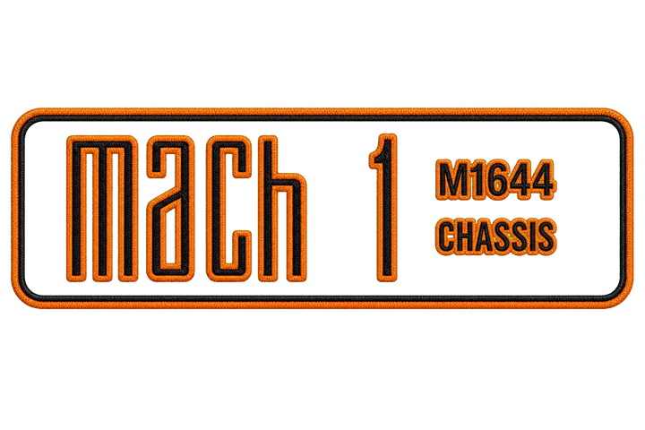 2021-2023 Mustang Mach 1 Custom Chassis Number Leather Logo