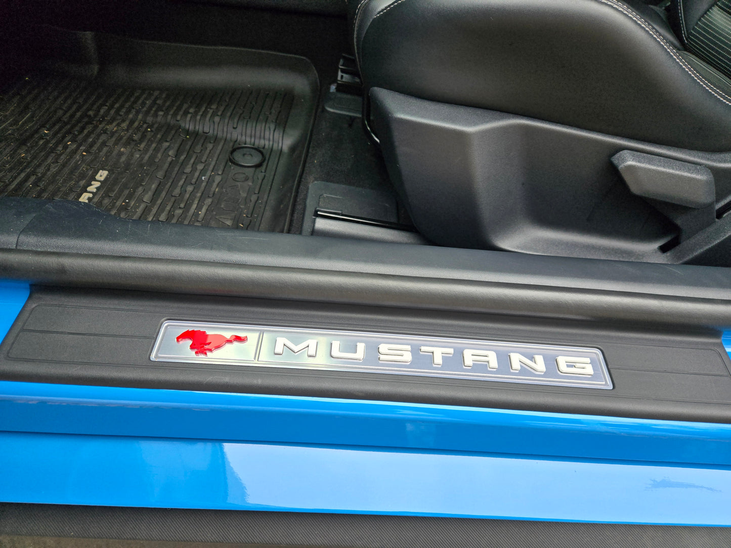 2024+ Ford Mustang Door Sill Pony and Mustang Letters