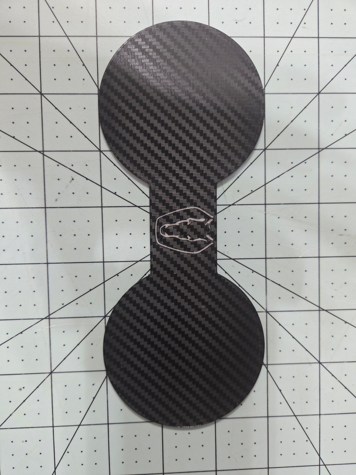 2024+ Ford Mustang Cup Holder Pad-Black Pad with Custom Darkhorse Logo