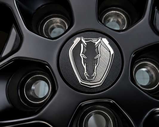 Mustang OEM Wheel Center Caps – Set of 4 Darkhorse logo