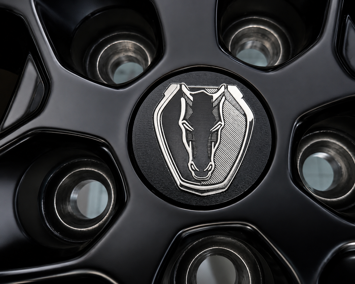 Mustang OEM Wheel Center Caps – Set of 4 Darkhorse logo