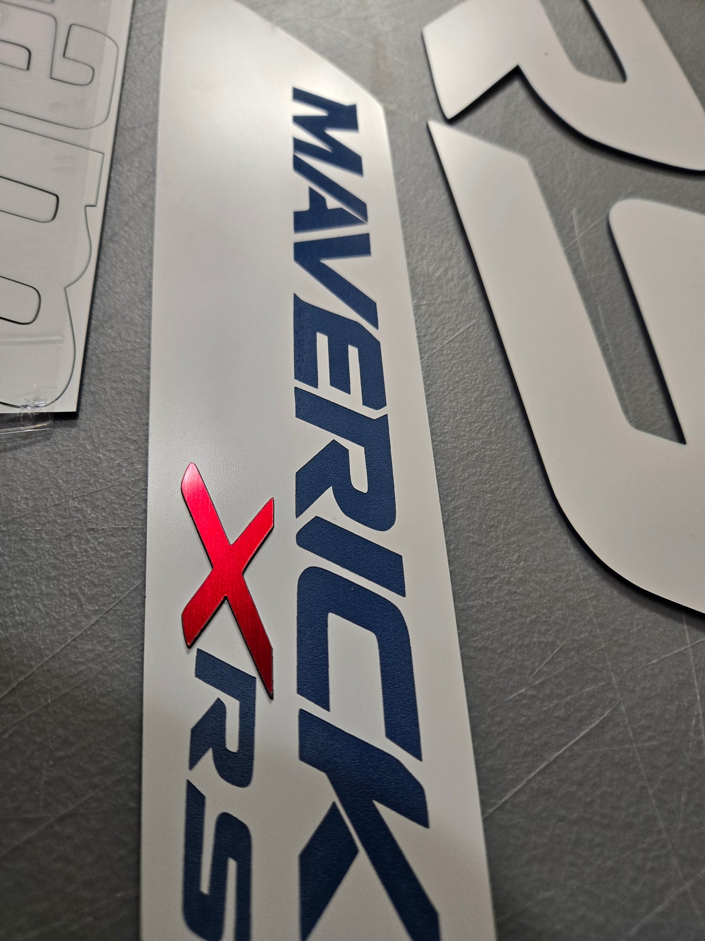 Can-Am Maverick X3 XRS 2 Seater Acrylic Badge & Graphic Kit (2017–2026) White Color