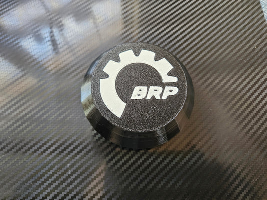 Set of 4 (Black Cap Custom BRP Logo) Center Caps for 2020+ Can-Am Maverick X3 RC & RS (OEM Wheels)