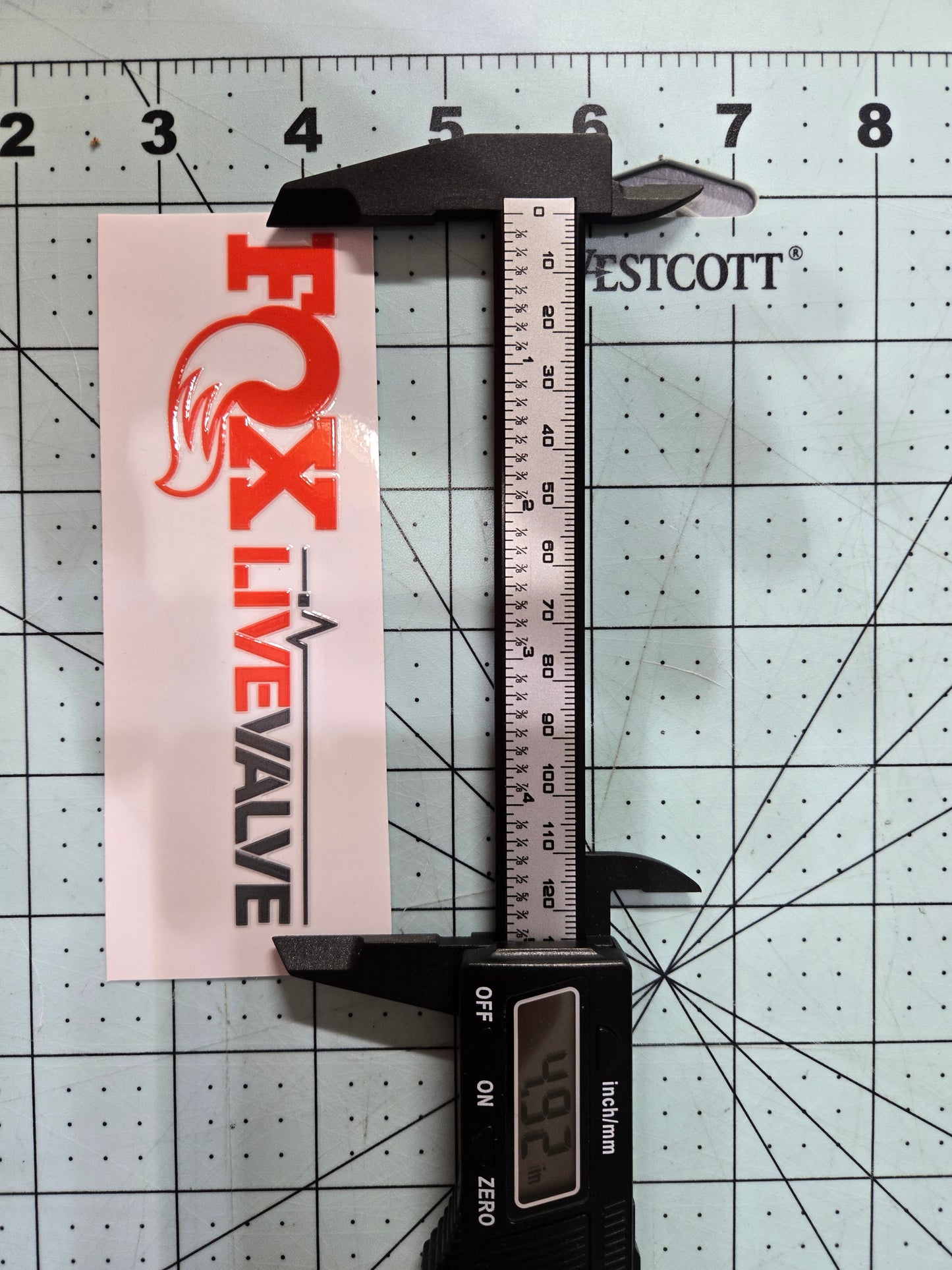 FOX Live Valve UV Printed Decals (Set of 2)
