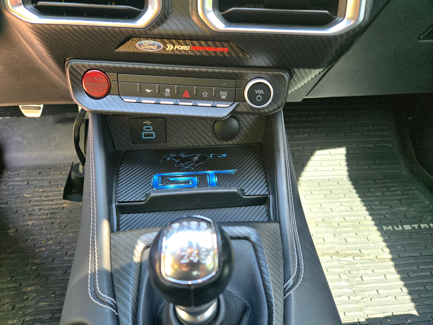 2024+ Ford Mustang Charging Port Cover