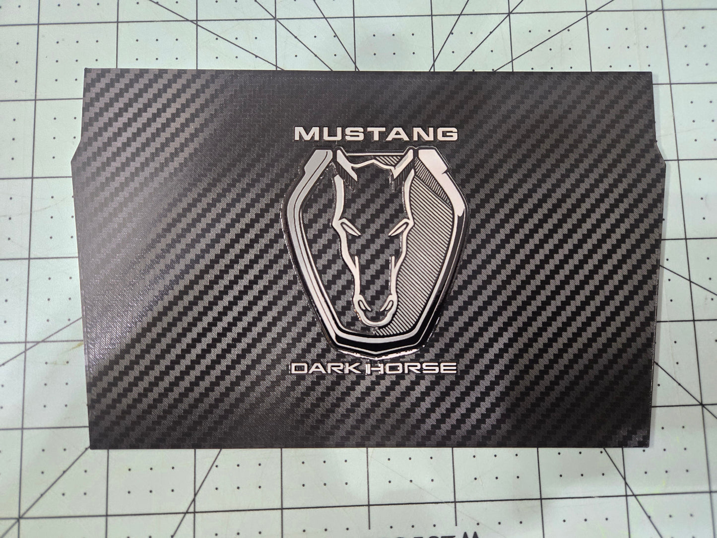 Ford 2024+ Dash Cubby Pad - Dark horse Logo