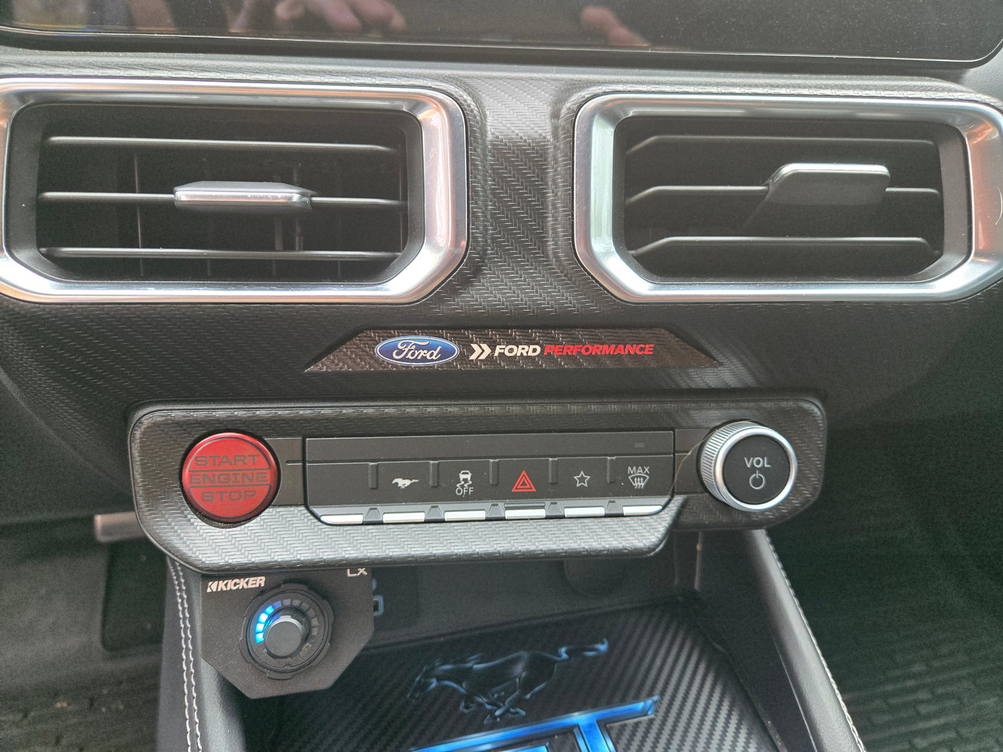 2024+ Ford Mustang Airbag Light Cover-Ford Performance logo