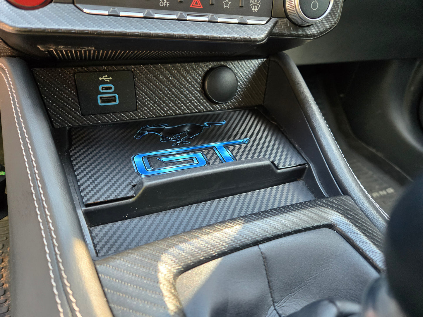 2024+ Ford Mustang Charging Port Cover