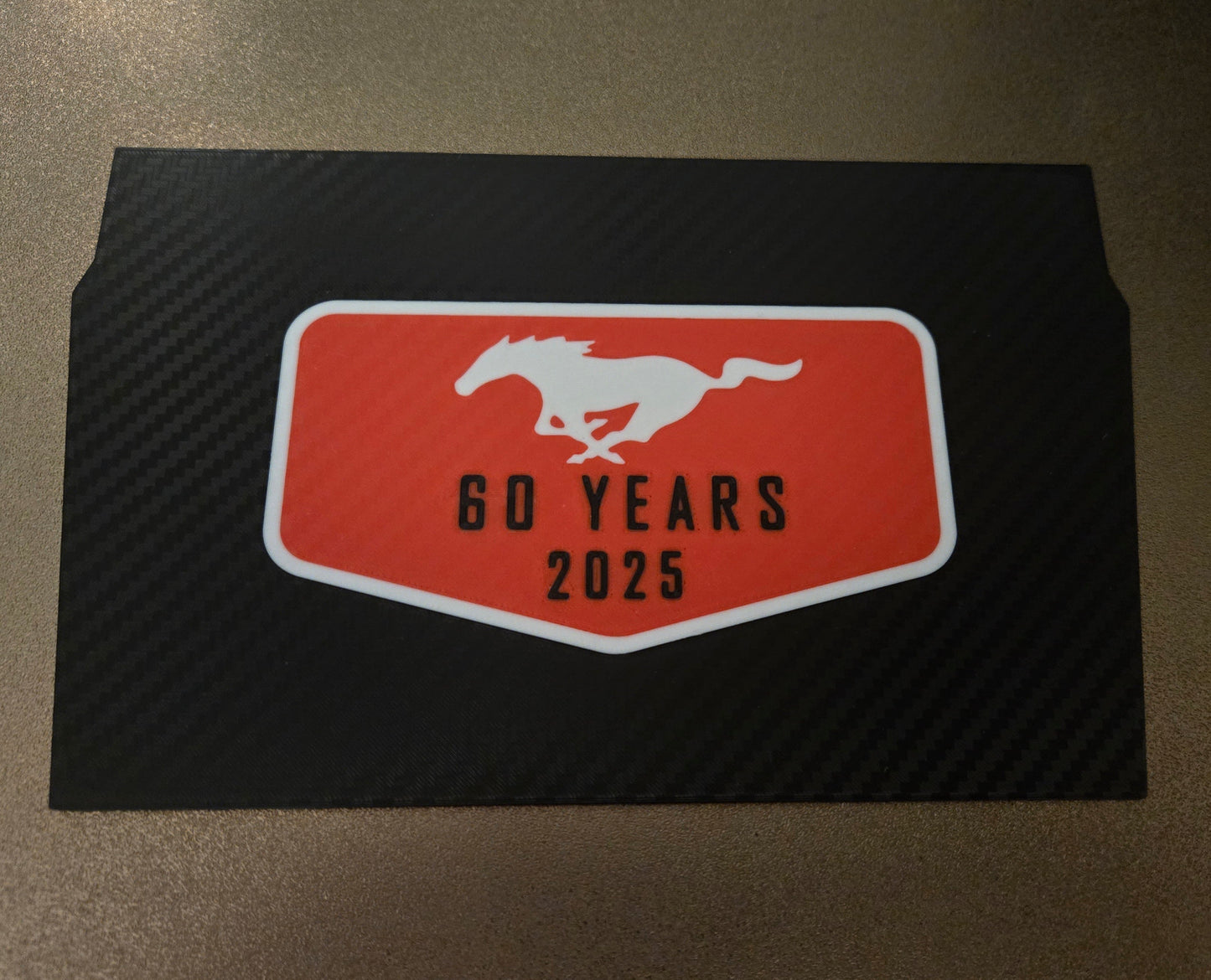 Ford 2024+ Dash Cubby Pad - 60 Years Logo