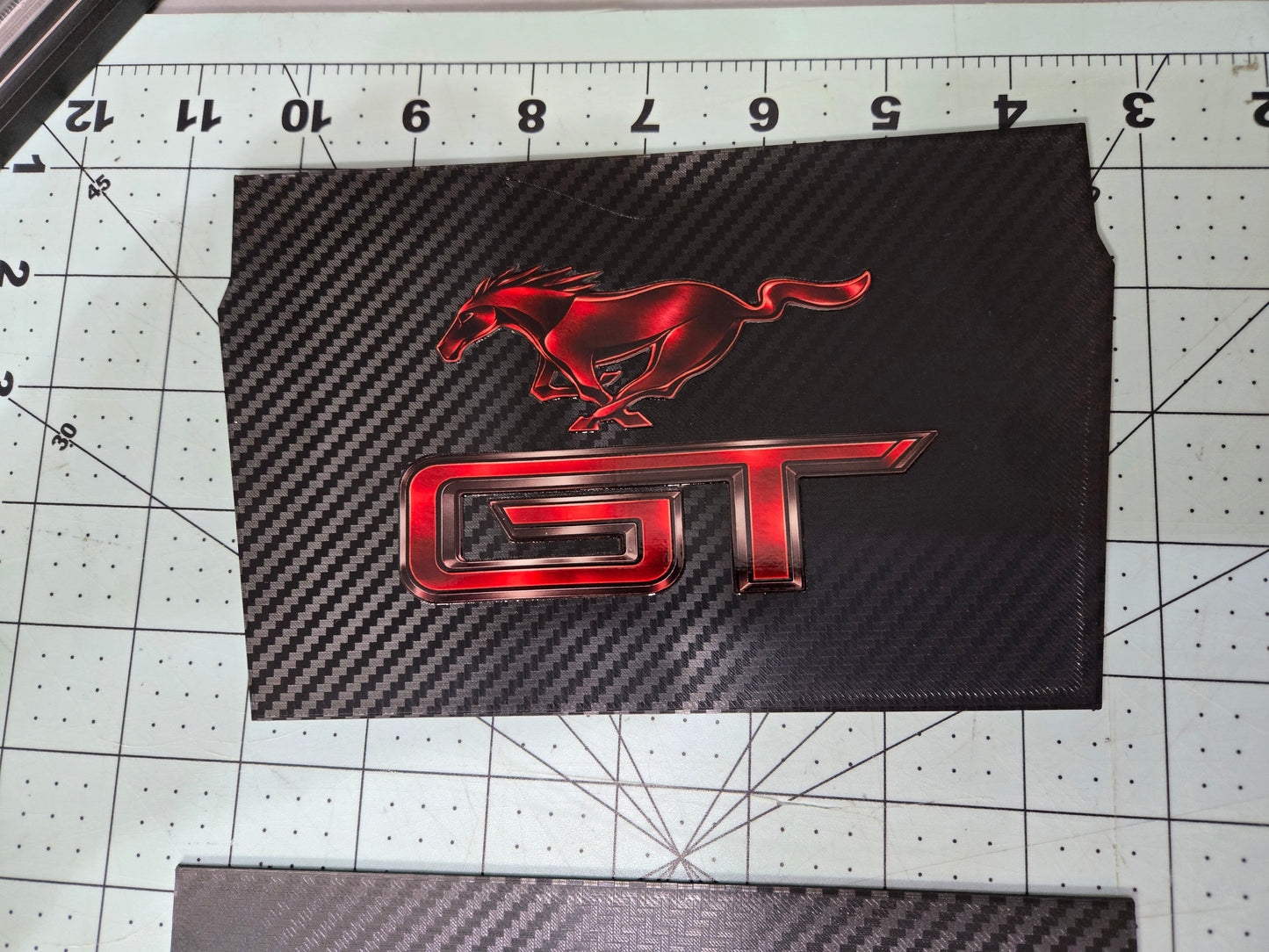 Ford 2024+ Dash Cubby Pad-Mustang and GT Logo