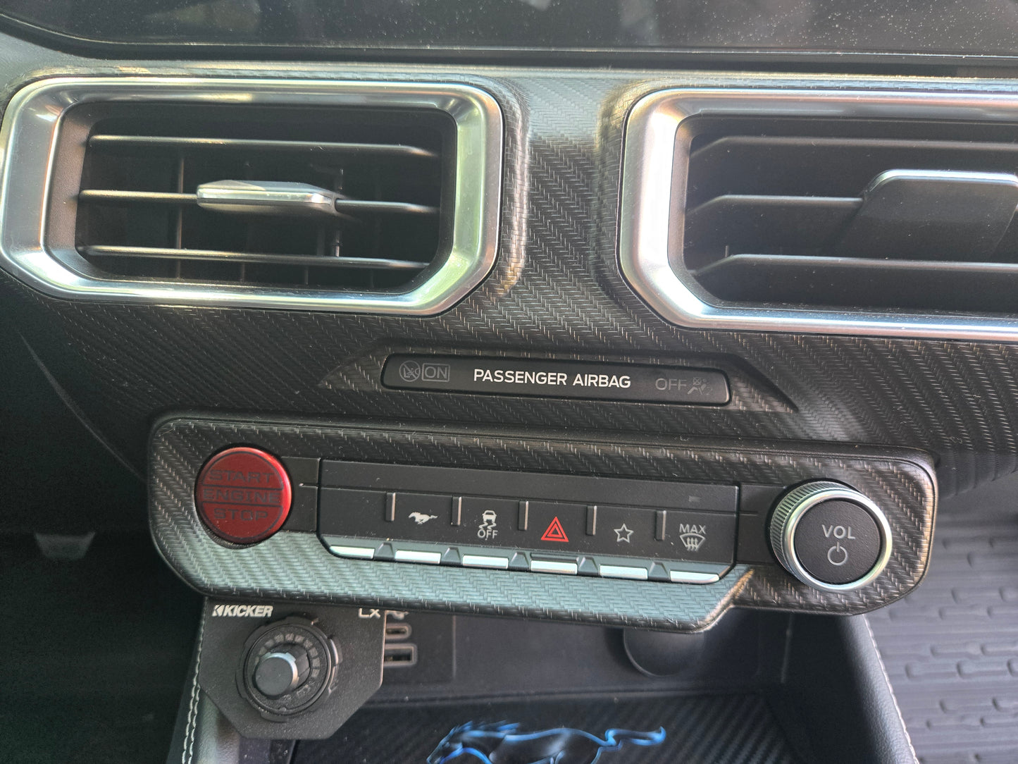 2024+ Ford Mustang Airbag Light Cover-Ford Performance logo