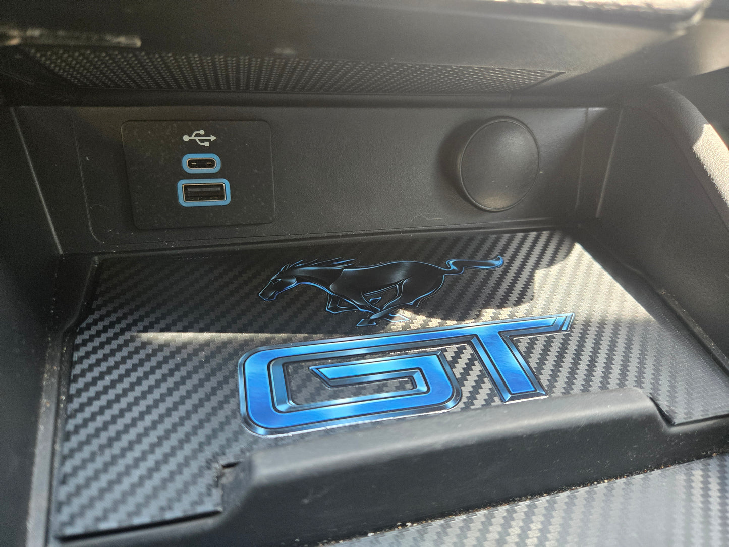 2024+ Ford Mustang Charging Port Cover