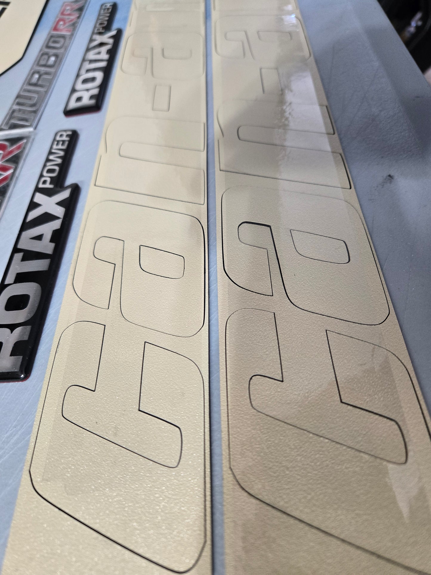 Can-Am Maverick X3 XRC 2 Seater Acrylic Badge & Graphic Kit (2017–2026) Tan Color