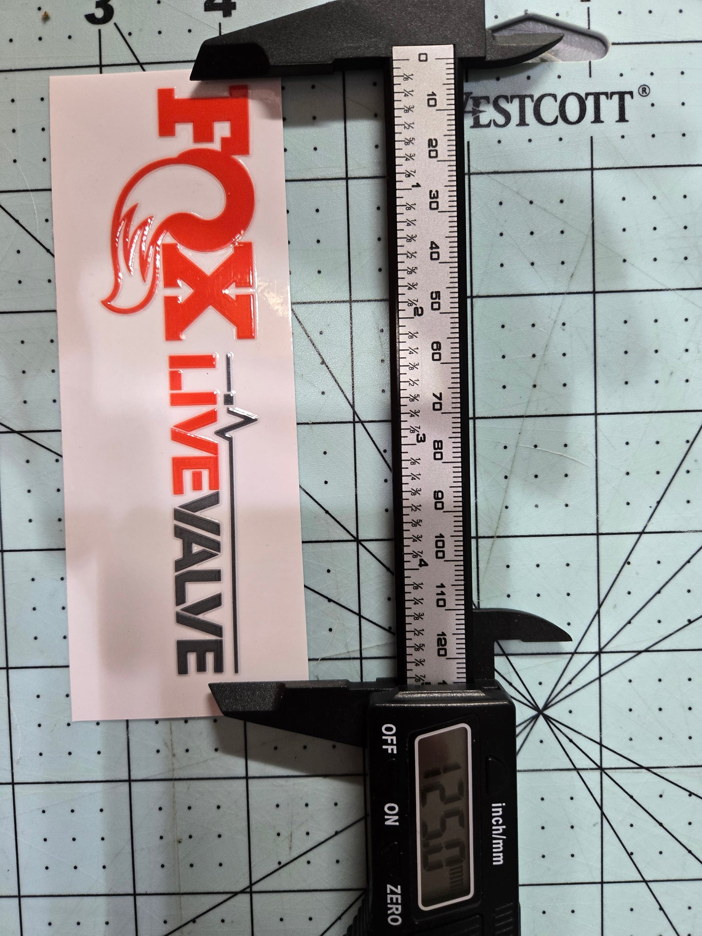 FOX Live Valve UV Printed Decals (Set of 2)