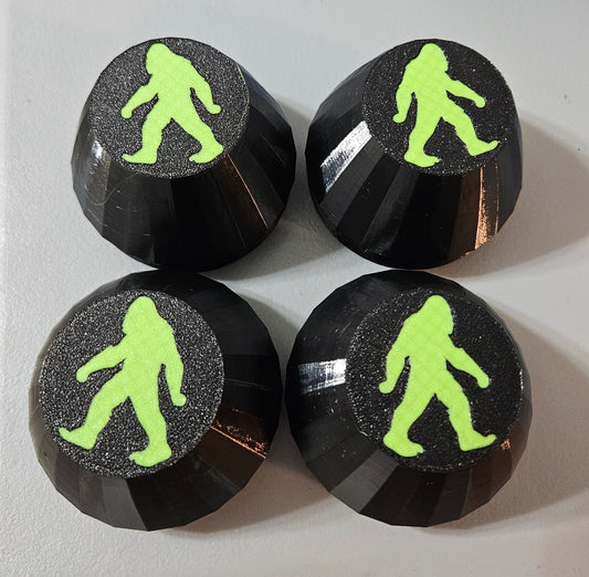 KRX1000 oem wheels center caps set of 4 Black caps with customizable Bigfoot logo color