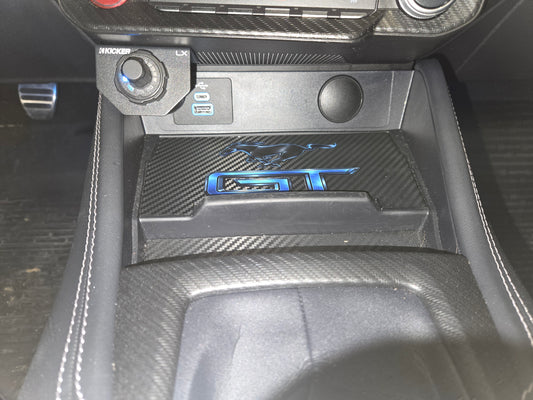 Ford 2024+ Dash Cubby Pad for Wireless Charger- Mustang and GT Logo