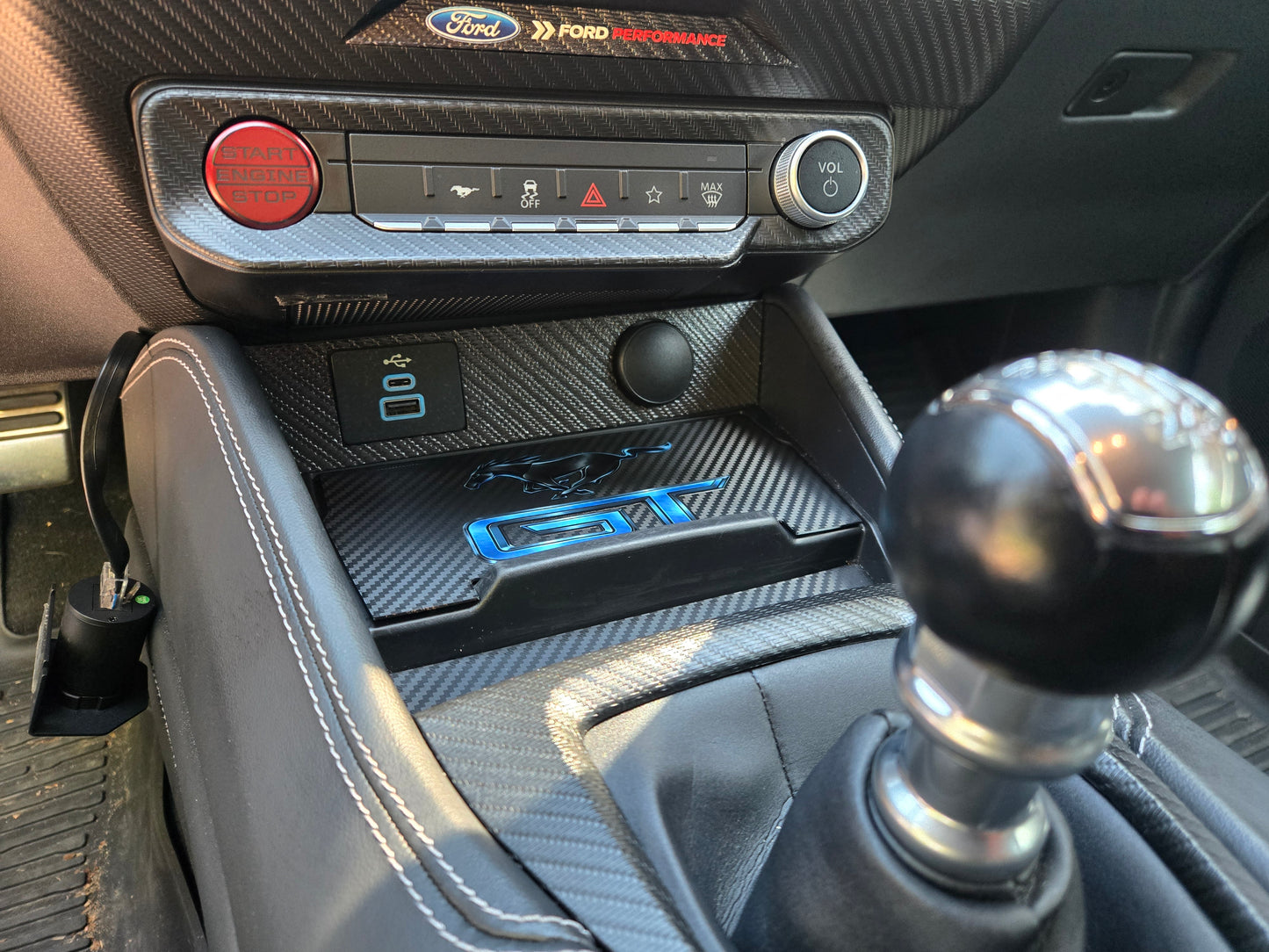 2024+ Ford Mustang Charging Port Cover