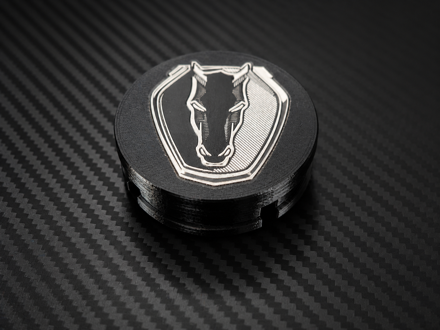 Mustang OEM Wheel Center Caps – Set of 4 Darkhorse logo