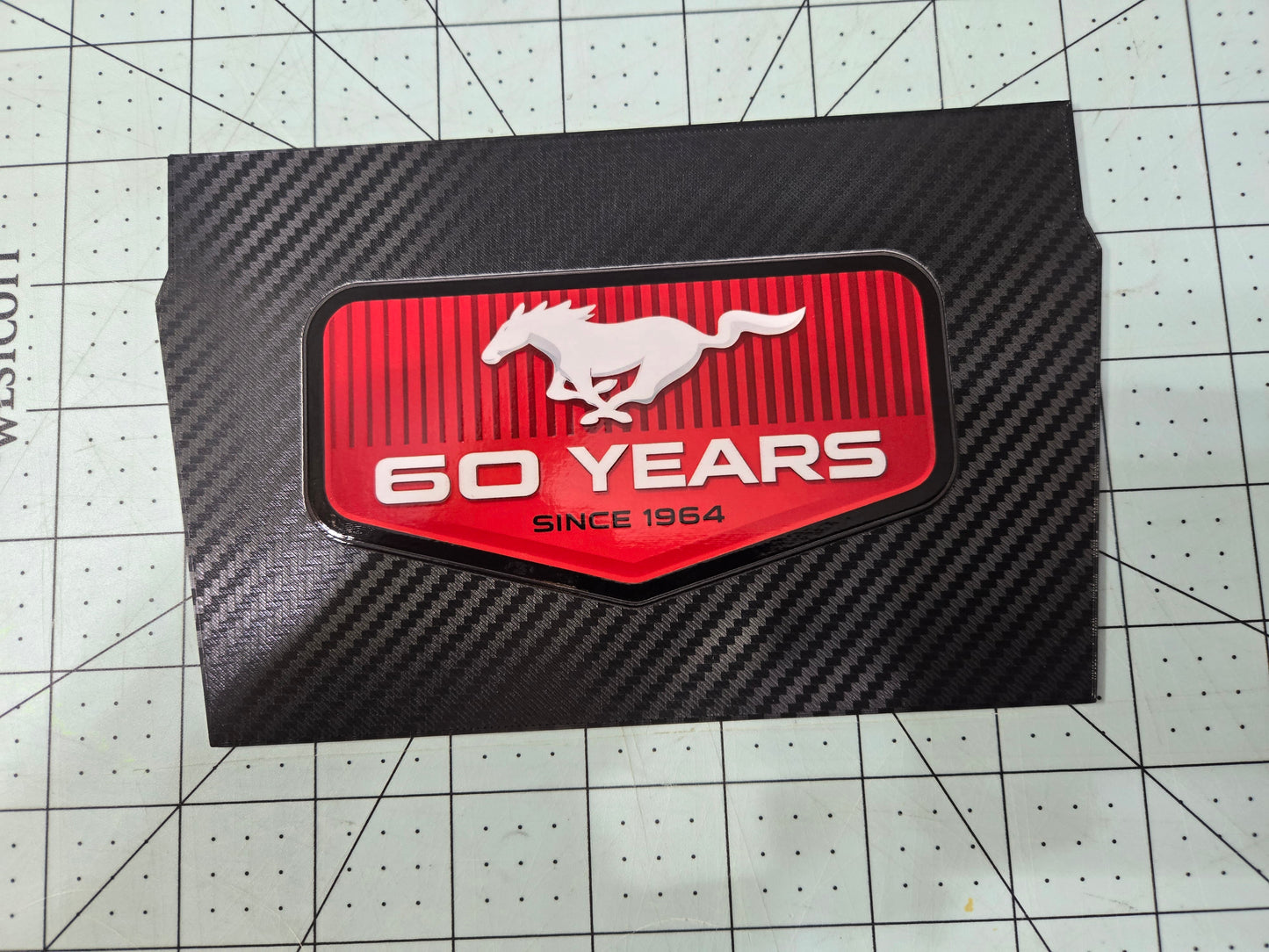 Ford 2024+ Dash Cubby Pad - 60 Years Logo