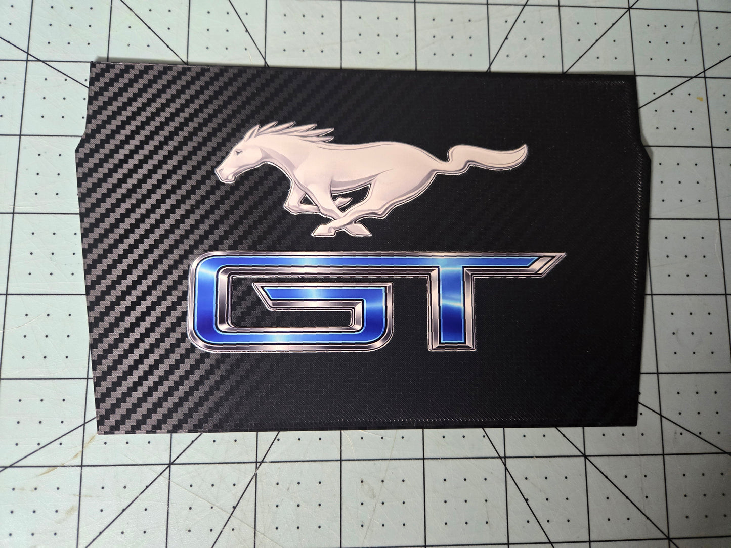 Ford 2024+ Dash Cubby Pad-Mustang and GT Logo