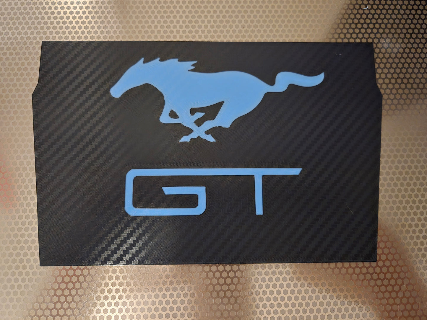 Ford 2024+ Dash Cubby Pad-Mustang and GT Logo