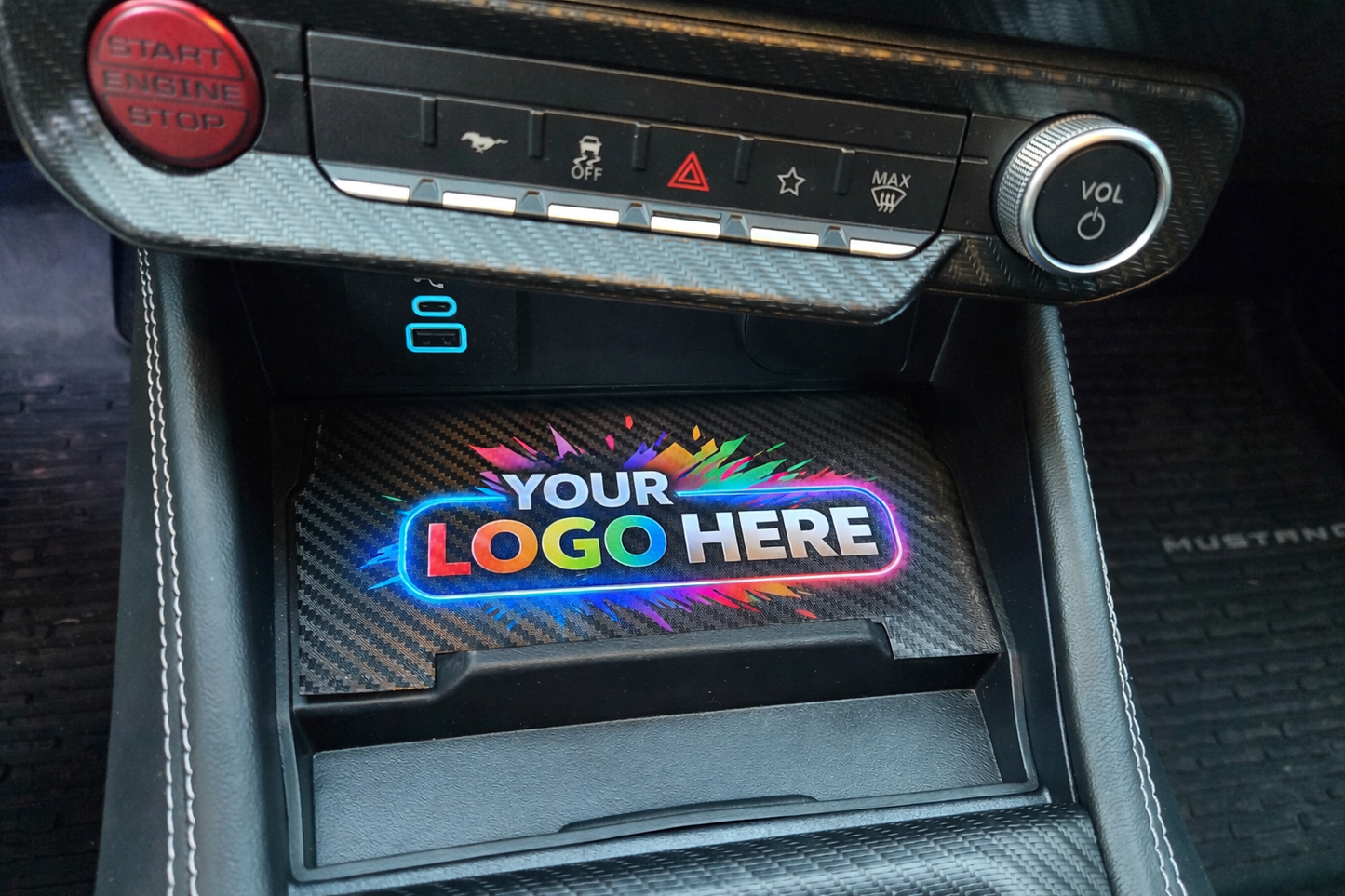 2024+ Mustang Wireless Charger Pad