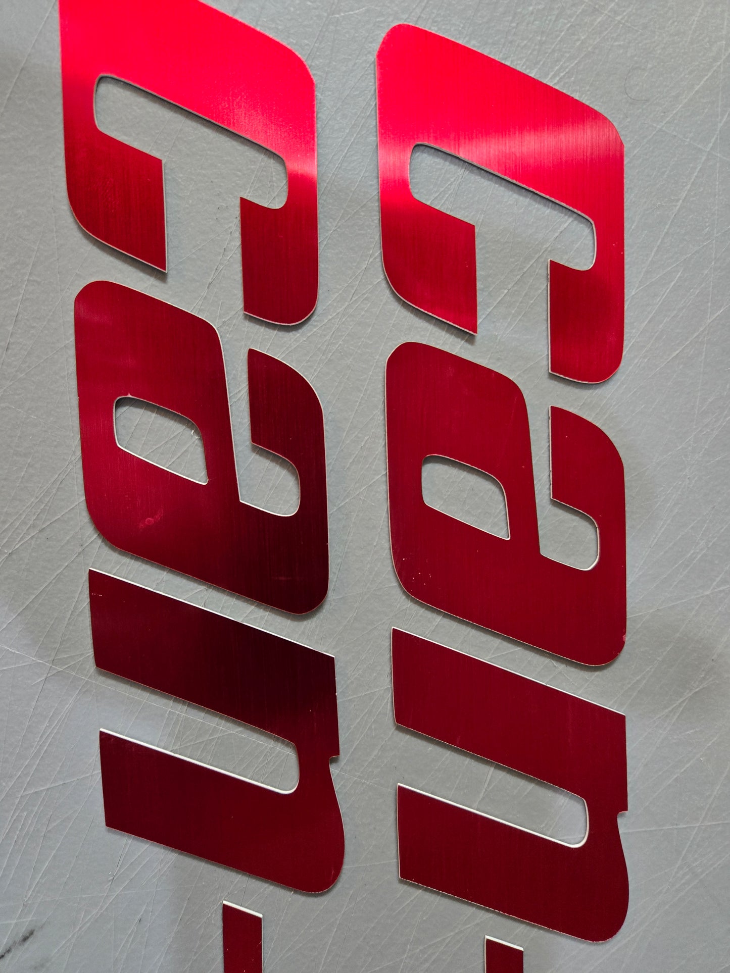 Can-Am Maverick X3 XRC 2 Seater Acrylic Badge & Graphic Kit (2017–2026) Red Color