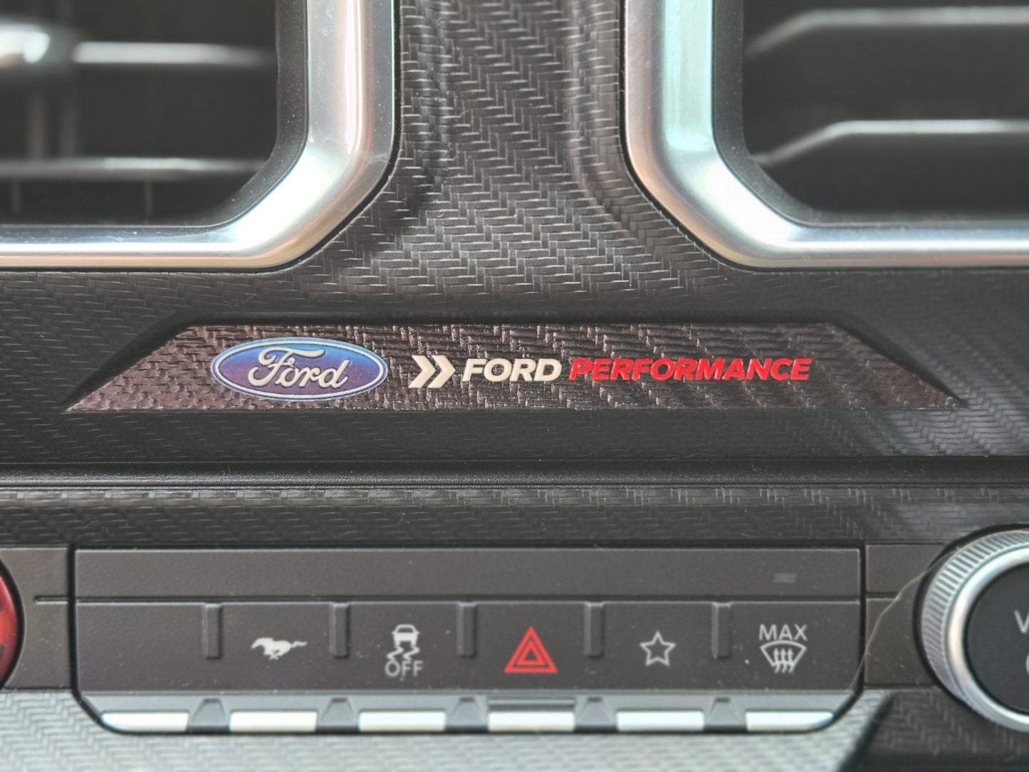 2024+ Ford Mustang Airbag Light Cover-Ford Performance logo