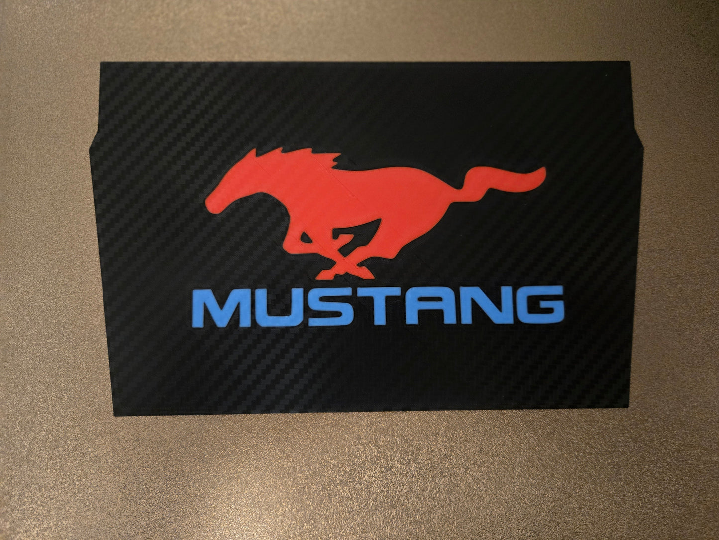 Ford 2024+ Dash Cubby Pad - Mustang Logo