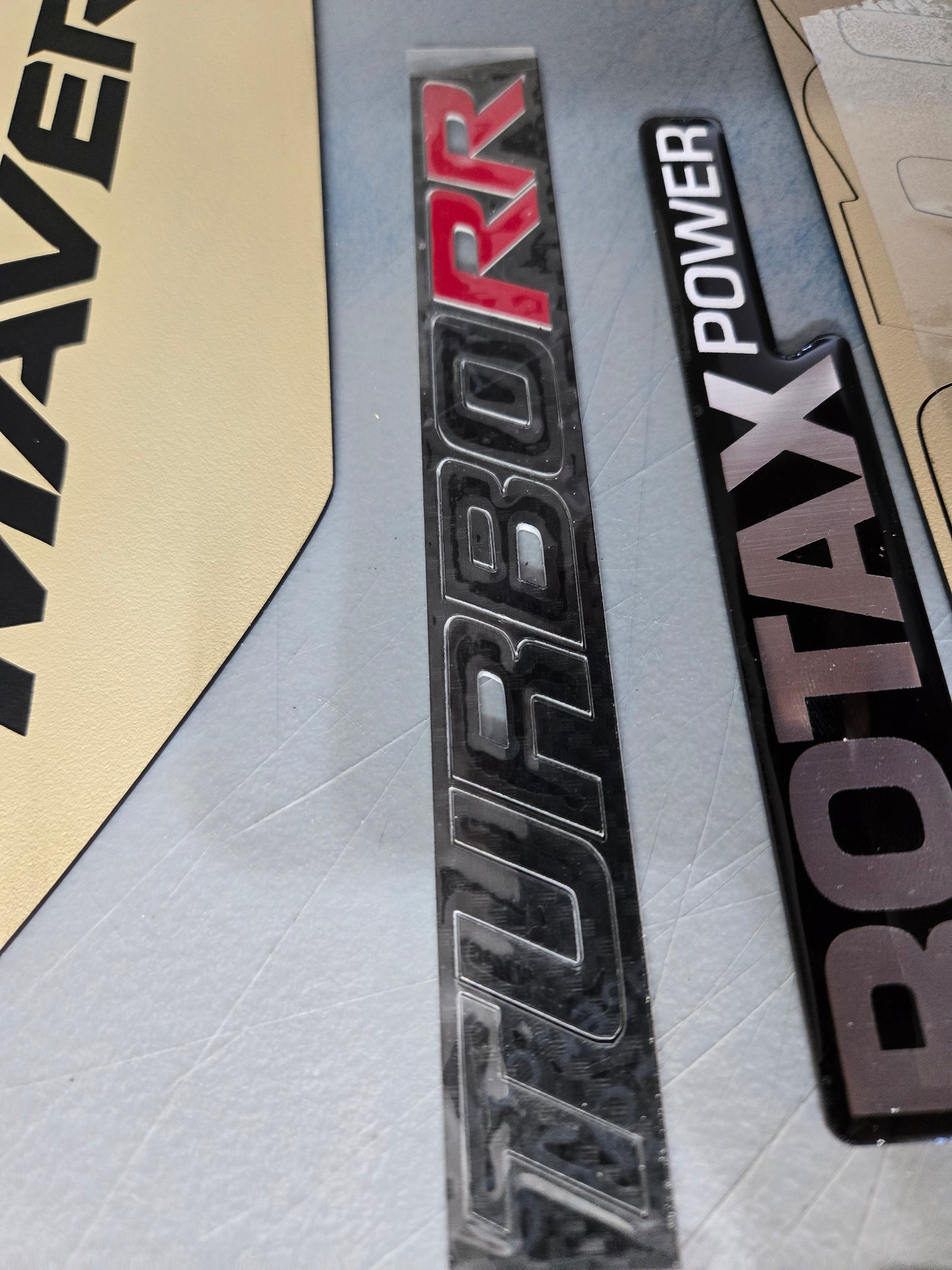 Can-Am Maverick X3 XRC 2 Seater Acrylic Badge & Graphic Kit (2017–2026) Tan Color